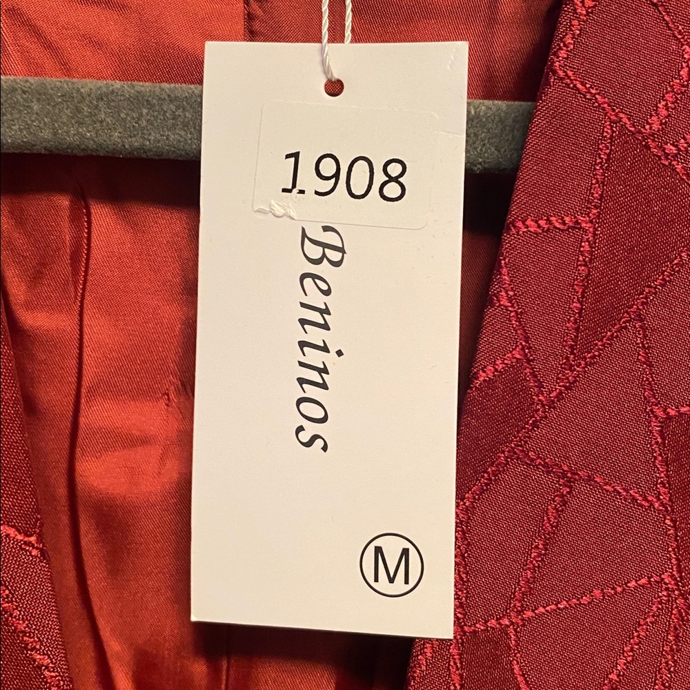 Beninos Maroon Geometric Blazer…size M - Picture 5 of 5